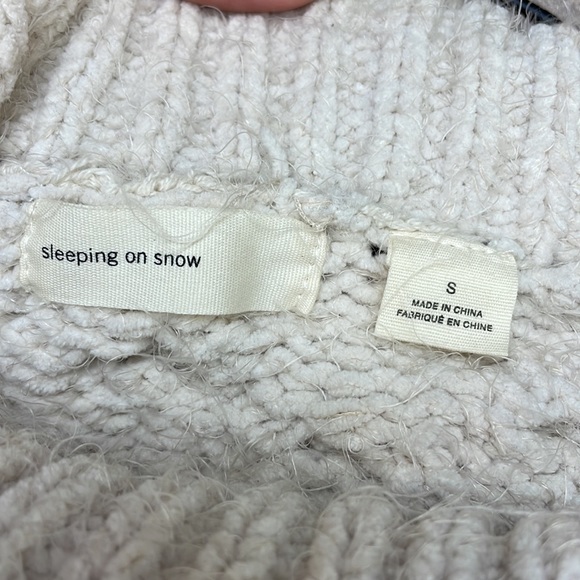 Anthro Sleeping on Snow fuzzy oversized turtleneck - Picture 7 of 7